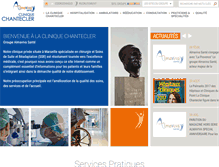 Tablet Screenshot of clinique-chantecler.com